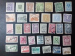Colecionismo Filatelia Selos Antigos. Lote com 34 selos da Áustria / Deutsch Österreich / República da Áustria Alemã.