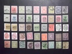 Colecionismo Filatelia Selos Antigos. Lote com 45 selos da Alemanha - Deutsche Reich.