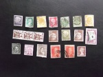 Colecionismo Filatelia Selos Antigos. Lote com 20 selos estrangeiros: Alemanha, Estados Unidos, Argentina, Uruguai e Inglaterra