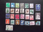 Colecionismo Filatelia Selos Antigos. Lote com 28 selos do Japão.