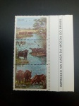 Colecionismo Filatelia Selo. Série 3 selos Búfalos Brasil 84.