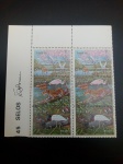 Colecionismo Filatelia Selo. 6 selos Pantanal Mato-grossense - duas séries de 3 selos.
