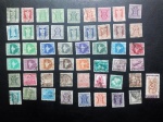 Colecionismo Filatelia Selos Antigos. Lote com 51 selos da Índia.