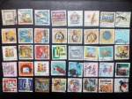 Colecionismo Filatelia Selos Antigos. Lote com 40 selos do Brasil.