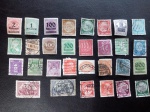 Colecionismo Filatelia Selos Antigos. Lote com 30 selos da Alemanha. Deutsches Reich.