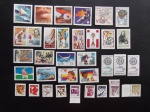 Colecionismo Filatelia Selos Antigos. Lote com 34 selos do Brasil. 1983.