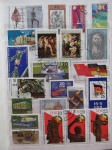 Colecionismo Filatelia Selos Antigos. Lote com selos estrangeiros, conforme foto. Somente os selos, sem a folha do álbum classificador (E01).
