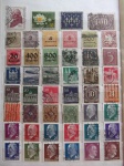 Colecionismo Filatelia Selos Antigos. Lote com selos estrangeiros, conforme foto. Somente os selos, sem a folha do álbum classificador (E04).