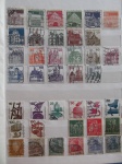 Colecionismo Filatelia Selos Antigos. Lote com selos estrangeiros, conforme foto. Somente os selos, sem a folha do álbum classificador (E05).