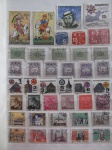 Colecionismo Filatelia Selos Antigos. Lote com selos estrangeiros, conforme foto. Somente os selos, sem a folha do álbum classificador (E15).