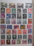 Colecionismo Filatelia Selos Antigos. Lote com selos estrangeiros, conforme foto. Somente os selos, sem a folha do álbum classificador (E16).