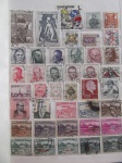 Colecionismo Filatelia Selos Antigos. Lote com selos estrangeiros, conforme foto. Somente os selos, sem a folha do álbum classificador (E17).