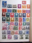 Colecionismo Filatelia Selos Antigos. Lote com selos estrangeiros, conforme foto. Somente os selos, sem a folha do álbum classificador (E18).