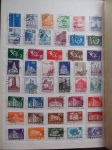 Colecionismo Filatelia Selos Antigos. Lote com selos estrangeiros, conforme foto. Somente os selos, sem a folha do álbum classificador (E20).