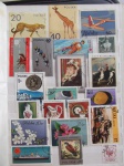 Colecionismo Filatelia Selos Antigos. Lote com selos estrangeiros, conforme foto. Somente os selos, sem a folha do álbum classificador (E23).