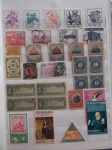 Colecionismo Filatelia Selos Antigos. Lote com selos estrangeiros, conforme foto. Somente os selos, sem a folha do álbum classificador (E25).