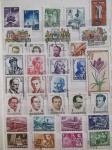 Colecionismo Filatelia Selos Antigos. Lote com selos estrangeiros, conforme foto. Somente os selos, sem a folha do álbum classificador (E27).