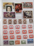 Colecionismo Filatelia Selos Antigos. Lote com selos estrangeiros, conforme foto. Somente os selos, sem a folha do álbum classificador (E31).