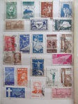Colecionismo Filatelia Selos Antigos. Lote com selos nacionais, conforme foto. Somente os selos, sem a folha do álbum classificador (N04).