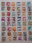 Colecionismo Filatelia Selos Antigos. Lote com selos nacionais, conforme foto. Somente os selos, sem a folha do álbum classificador (N11).