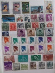 Colecionismo Filatelia Selos Antigos. Lote com selos nacionais, conforme foto. Somente os selos, sem a folha do álbum classificador (E33).