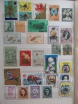 Colecionismo Filatelia Selos Antigos. Lote com selos nacionais, conforme foto. Somente os selos, sem a folha do álbum classificador (E34).