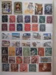 Colecionismo Filatelia Selos Antigos. Lote com selos nacionais, conforme foto. Somente os selos, sem a folha do álbum classificador (E39).