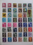 Colecionismo Filatelia Selos Antigos. Lote com selos nacionais, conforme foto. Somente os selos, sem a folha do álbum classificador (E42).