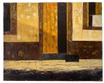 José Paulo Moreira da Fonseca, `Fachada em Amarelo` - óleo sobre tela - datado 1991, Rio - med. 33 x 41 cm.
