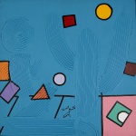 Tom Brito, `Nordeste Azul` - ast. - dat. 2002 - med. 80 x 80 cm