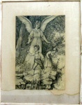 Vera Botelho, `Crianças e Anjo` - aquarela - dat. 1931 - med. 55 x 31 cm