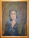 Castellane, `Figura Feminina - Beatriz Dutra` - óleo sobre tela - med. 80 x 60 cm (reproduzido no Livro do Artista)