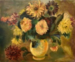 Leopoldo Gotuzzo, `Vaso com Flores` - óleo sobre tela - med. 49 x 60 cm