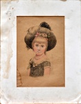 Almeida Junior, `Figura Feminina` - pastel seco sobre papel - datado 1892 - med. 31,5 x 23 cm