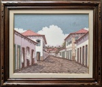 Joel Firmino do Amaral, `Paraty R.J` - Óleo sobre tela medindo 40 x 50, a.c.i.d e verso