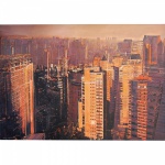 ALESSANDRO FELISBERTO - São Paulo - Panorama da Vila Conceição. Série Pluridimensioni. Óleo s/ tela. Ass. titulado e datado no verso, 2011. 130 x 202 cm.
