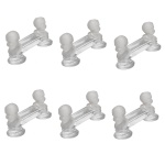 BACCARAT - Conjunto de seis raros suportes para talheres em cristal francês. Apresenta nas extremidades o busto de D. Pedro II menino em acabamento satinado. França. Séc. XIX. 5 x 9 cm. Peça reproduzida no livro O Cristal no Império do Brasil, de Jorge Getúlio da Veiga, Carlos Eduardo Castro Leal e João Augusto de Souza Lima. Esse lote encontra-se em Belo Horizonte, MG e estará disponível para retirada em SP a partir de uma semana após o término do leilão.