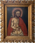 CUSQUENHO, Cristo - óleo sobre tela - 53x40 cm