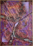 DUDU SANTOS, Abstrato - óleo sobre tela - 70x50 cm - acid 1989