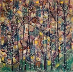 ANTONIO AUGUSTO MARX, Árvores - óleo sobre tela - 70x70 cm - acid e verso 