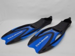 ESPORTE, par (2) pés de pato, marca U. S. DIVERS, modelo PROFLEX, tamanho 44/46, tonalidade azul e preta, pouco uso.