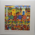 LITOS (reproduções coloridas), varias: 1 baseada na obra OLINDA de SÉRGIO VILANOVA, medindo 50 x 50 cm; 2 baseadas nas fotos LADEIRA DA MISERICÓRDIA NO CARNAVAL DE OLINDA e IGREJA DE SÃO PEDRO, VISTA DO MAR DE OLINDA de PEDRO RIBEIRO; 2 reproduções baseadas na obra de FRAZ POST e várias reproduções de cartazes, tudo em homenagem a cerimônia de batismo do navio P & O Nedlloyd Olinda.