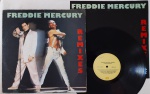 Freddie Mercury  Remixes LP Brasil 1993 Encarte Muito bom estado. Gravadora EMI 90's. Disco em muito bom estado com pequena marca de caneta em ambos os rótulos. Capa em bom estado com discretos desgastes. Inclui Encarte.