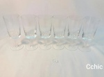6 Taças Cristal Translucido Para Vinho . Medida: 15,5 cm de Altura e 6cm de diametro