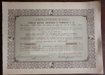 Titulo Multiplo ao Portador Laboratório Wadel  Cyrillo Mothé Industria e Comércio S.A de 27/09/1952.