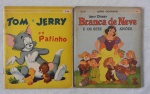 Lote com dois livros infantil antigo Tom e Jerry e o Patinho e Branca de Neve.
