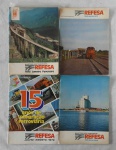 Lote com 4 revistas antigas do Ministério do Transporte Refesa 1973