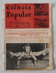 Revista Ciência Popular n.º 11 edição de agosto de 1949 - Capa desgastada e com manchas, bordas desgastadas, páginas amareladas do tempo - em bom estado.