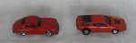 COLECIONISMO - Lote com 2 carrinhos de metal, sendo uma lamborghini com 8 cm e um Porche com 7,5cm.