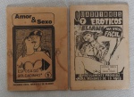 COLECIONISMO - Lote com 2 revistas de contos pornográficos antigas "A esposa do Soldadinho e Eliane na vida fácil".